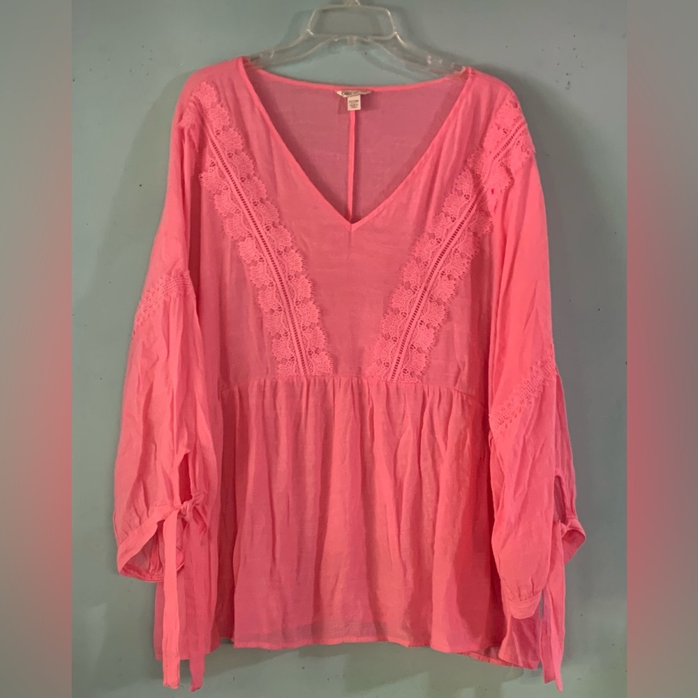 Cato ladies pastel pink top size 22/24W